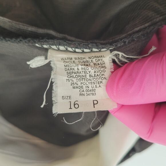 VTG 80s Lee High Rise Curvy Mom Corduroy Jeans 32" Waist Talon Zip USA - Picture 11 of 11